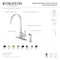 Gourmetier LS8710CTLSP Continental Single-Hndl Kitchen Faucet W/Side Sprayer, Blk LS8710CTLSP - alternate 2
